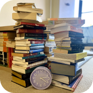 a stack of books